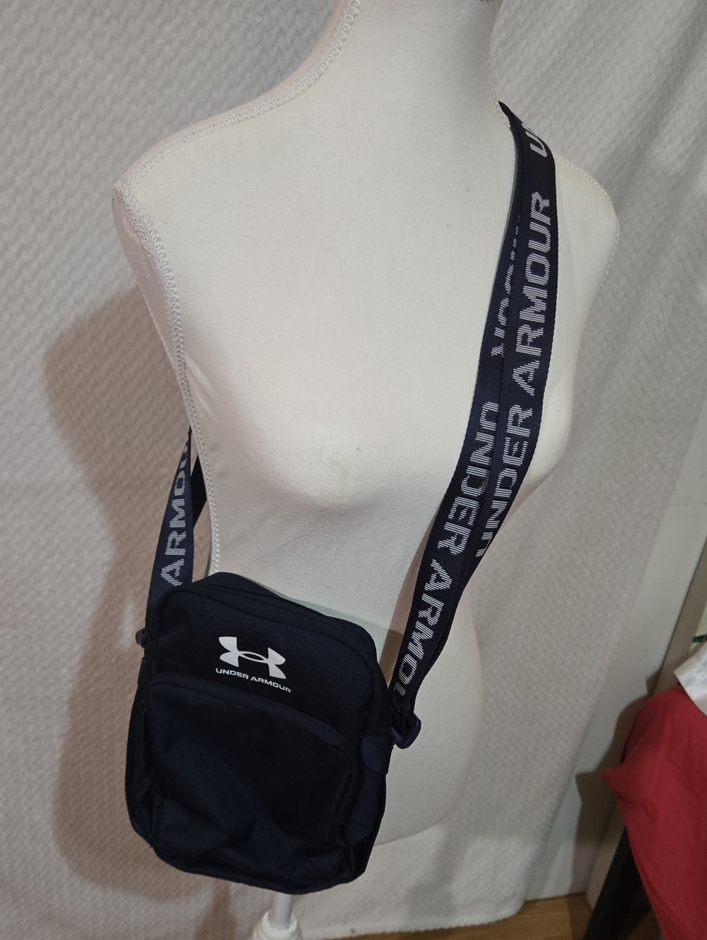 Under Armour Navy Blue Sling Shoulder Bag with Branded Strap
